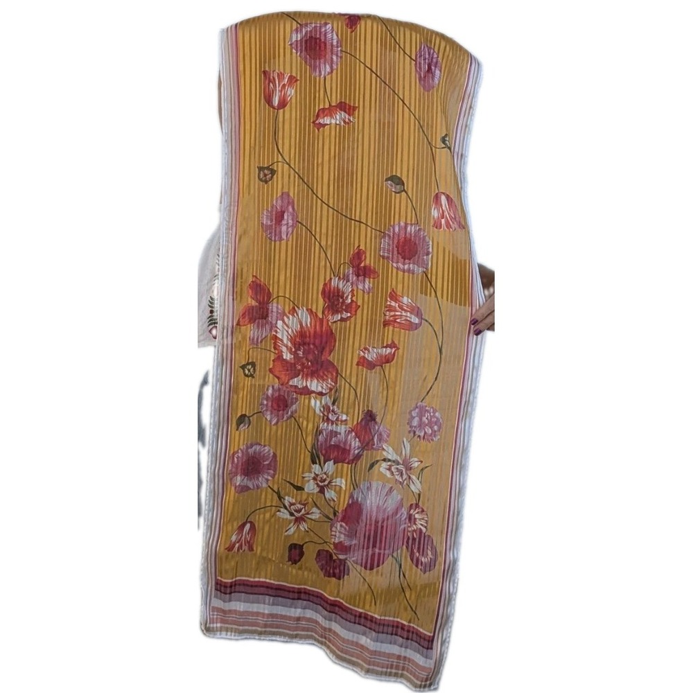 Vince Camuto Scarf Wrap Floral Print Sustainable Fabric Beautiful Earth Tones